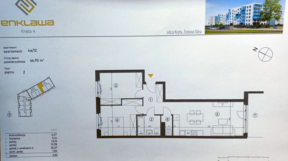 Apartament 3-Pokojowy - Ul. KrĘta - 14280314