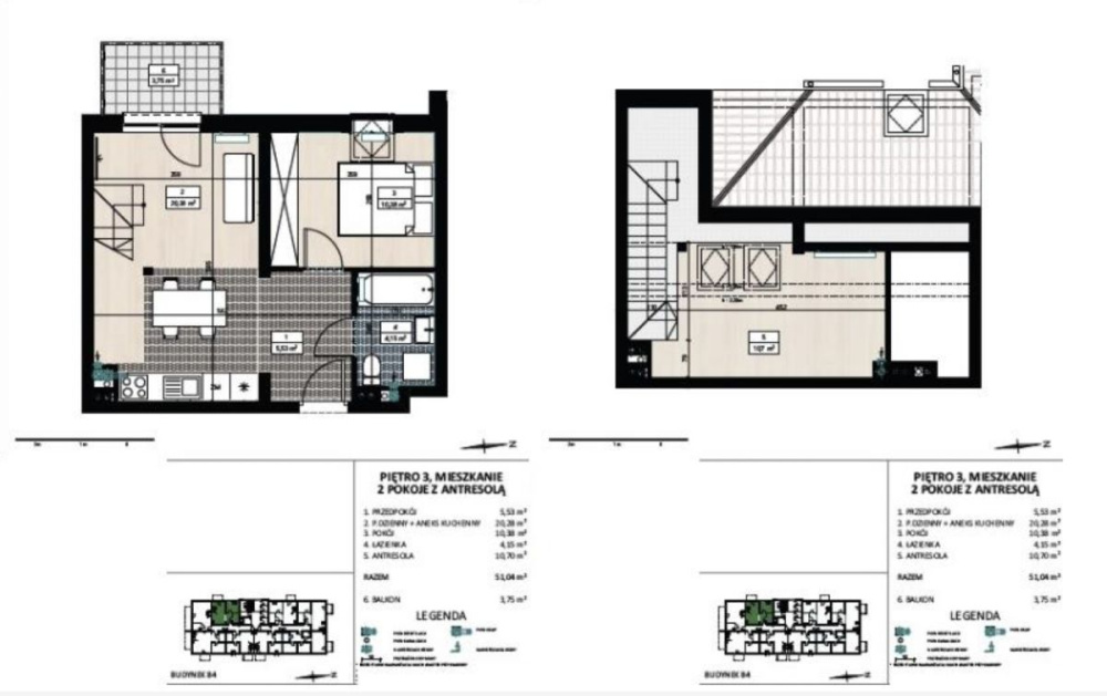 Dwupokojowy apartament z antresolą w górach - 15610314