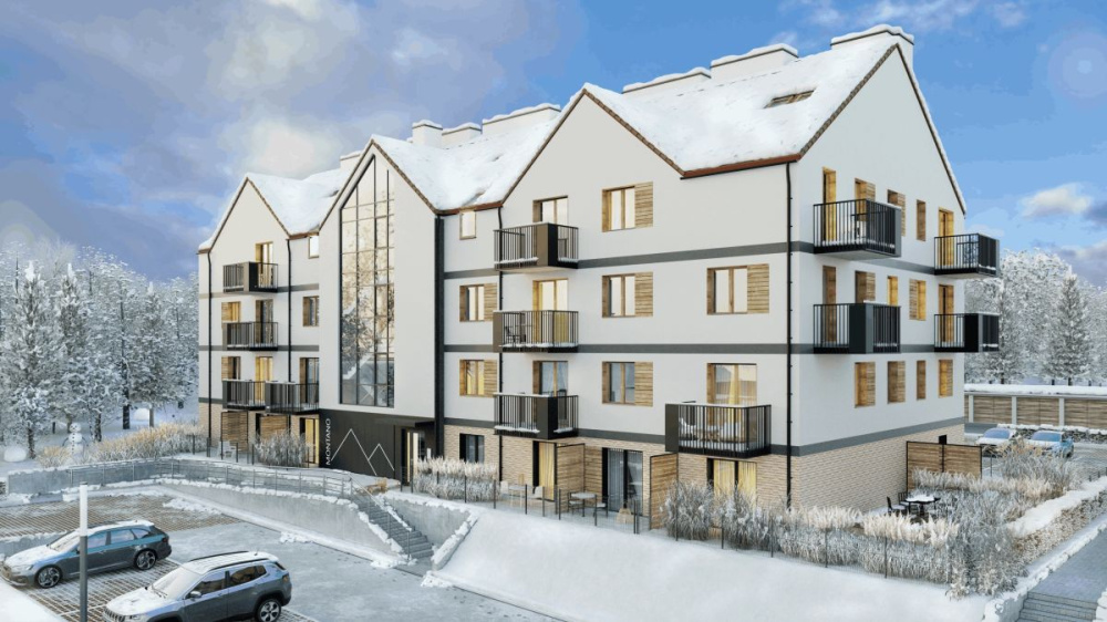 Dwupokojowy apartament z antresolą w górach - 15610314