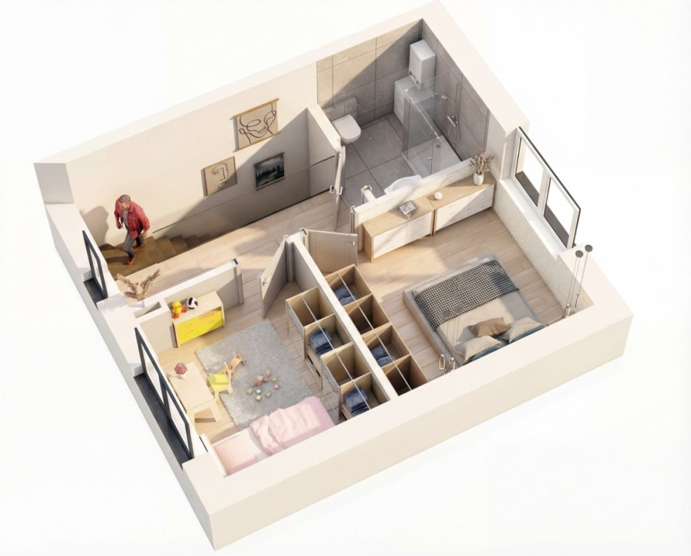 Atrakcyjny bezczynszowy apartament z ogródkiem - 16000314